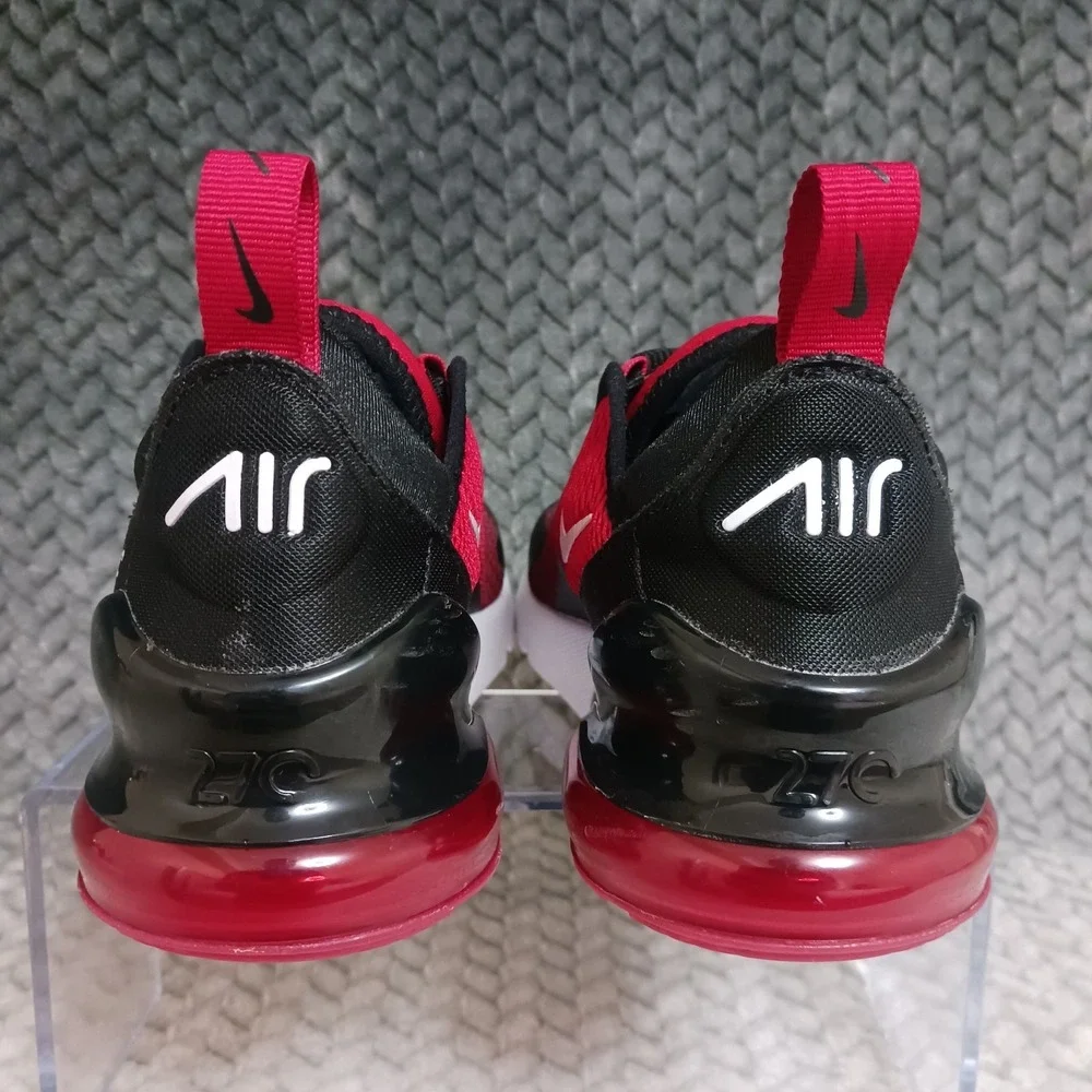 Nike Air Max 270 PS Gym Red Gradient Kid's Walking Running Sneakers Shoes Sz 3Y